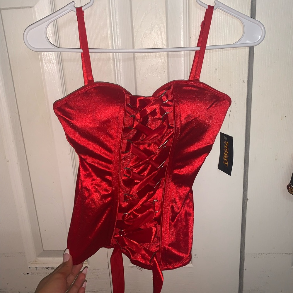 Red Silk Corset